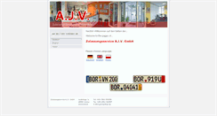 Desktop Screenshot of ajv.de